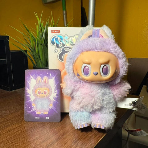 Labubu Doll 17cm Bunny Plush Figure – 3rd Gen Blind Box Surprise Toy with Keychain – Anime-Inspired Pop Mart Style Gift for Kids, Teens & Fans – Luck Edition