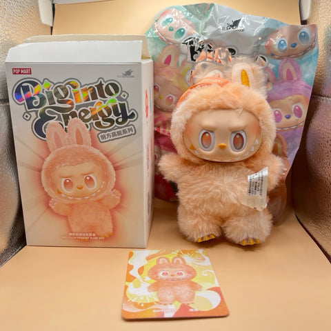 Labubu Doll 17cm Bunny Plush Figure – 3rd Gen Blind Box Surprise Toy with Keychain – Anime-Inspired Pop Mart Style Gift for Kids, Teens & Fans – Happiness Edition