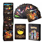 55 Pcs Pokémon Cards Anime Cartoon Pokémon Black English Version Tcg Card - Premium Cards for Fans Black Edition Boxed Set