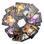 55 Pcs Pokémon Cards Anime Cartoon Pokémon Black English Version Tcg Card - Premium Cards for Fans Black Edition Boxed Set
